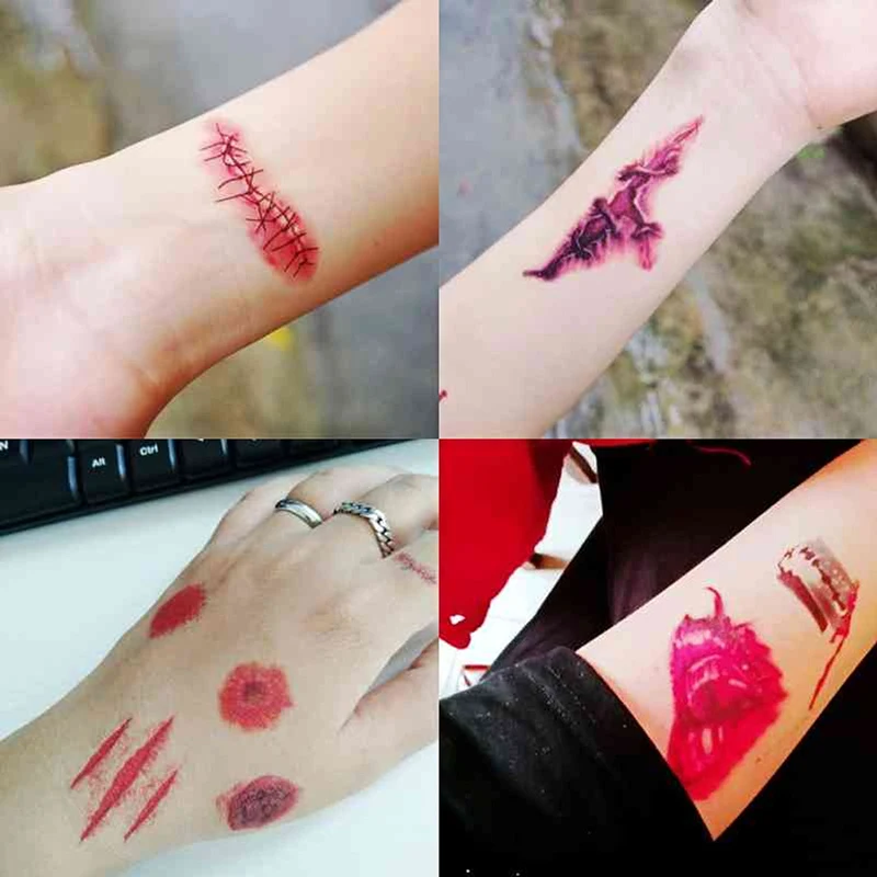 2Pcs Halloween New Scar Tattoo Sticker Super Realistic Wound DIY Fake Bloody Scar Cosplay Party Masquerade Decoration Stickers
2Pcs Halloween New Scar Tattoo Sticker Super Realistic Wound DIY Fake Bloody Scar Cosplay Party Masquerade Decoration Stickers