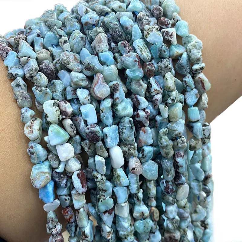 Fine 100% Natural Larimar Irregular Gravel Gemstone Beads For Jewelry Making DIY Bracelet Necklace 5-7mm 15''
Fine 100% Natural Larimar Irregular Gravel Gemstone Beads For Jewelry Making DIY Bracelet Necklace 5-7mm 15''