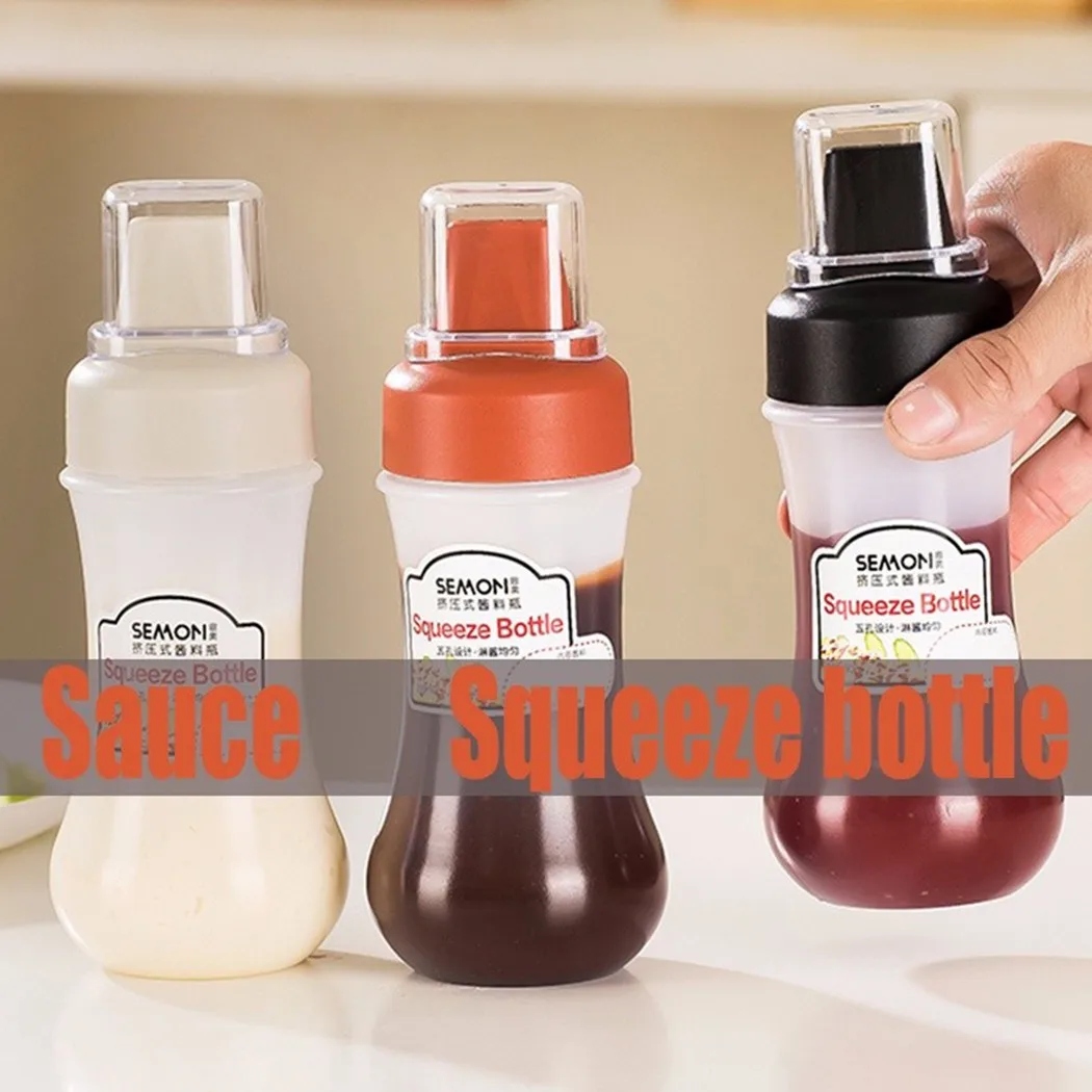 350ML Squeezing Bottle With Dust Cover Porous Squeeze The Sauce Bottle Ketchup With On Cap Lids Ketchup Mustard Tool
350ML Squeezing Bottle With Dust Cover Porous Squeeze The Sauce Bottle Ketchup With On Cap Lids Ketchup Mustard Tool