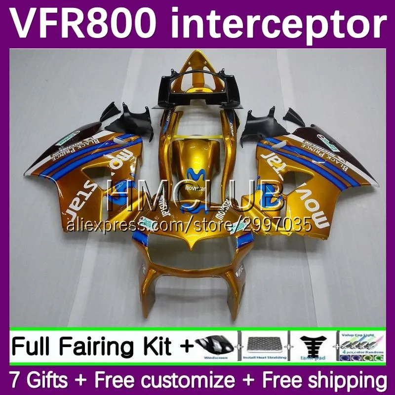 Корпус для HONDA VFR 800RR 800 RR CC перехватчик 42No.24 VFR800 RR 1998 1999 2000 VFR800RR 98 99 00 01 Золотой обтекатель Movistar
Корпус для HONDA VFR 800RR 800 RR CC перехватчик 42No.24 VFR800 RR 1998 1999 2000 VFR800RR 98 99 00 01 Золотой обтекатель Movistar