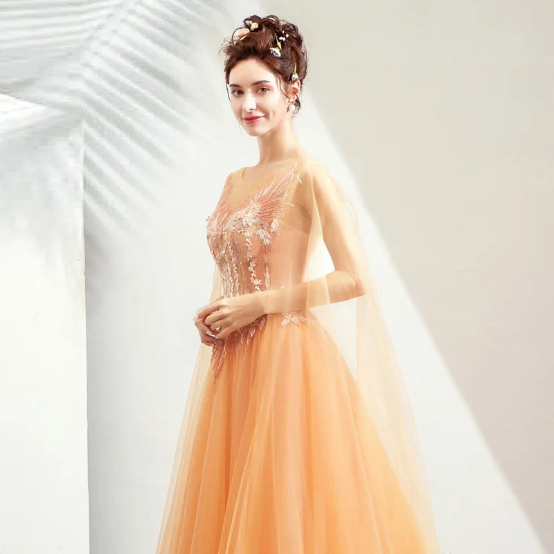 2019 noble luxury golden Bride Wedding Toast dress wedding dinner annual meeting dress 
2019 noble luxury golden Bride Wedding Toast dress wedding dinner annual meeting dress