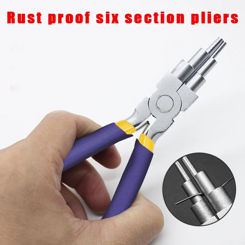 Six-Section Craft Jewelry Pliers Multi-Functional 6-in-1 Making Tool Coil-Winding Pliersnickel-Iron Multi-Section Size
Six-Section Craft Jewelry Pliers Multi-Functional 6-in-1 Making Tool Coil-Winding Pliersnickel-Iron Multi-Section Size