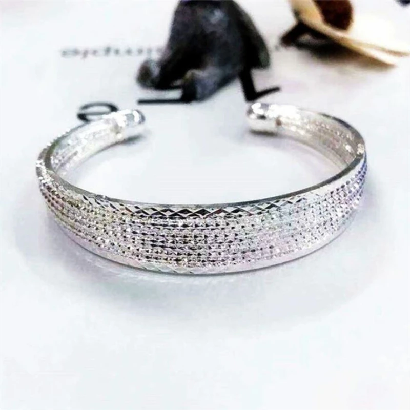 Season Gate Silver Color Fashion Fancy Multi Line Car Wide Face Star Adjustable Size Open Bracelets for Women Girls SB054
Season Gate Silver Color Fashion Fancy Multi Line Car Wide Face Star Adjustable Size Open Bracelets for Women Girls SB054
