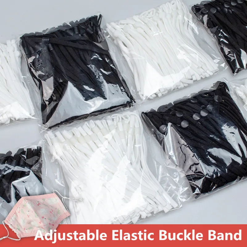 100 Pieces Mask Elastic Rope Adjustable Elastic Buckle Band Cord Stretch String for DIY Mouth Mask Accessory Sewing Stretch Rope
100 Pieces Mask Elastic Rope Adjustable Elastic Buckle Band Cord Stretch String for DIY Mouth Mask Accessory Sewing Stretch Rope