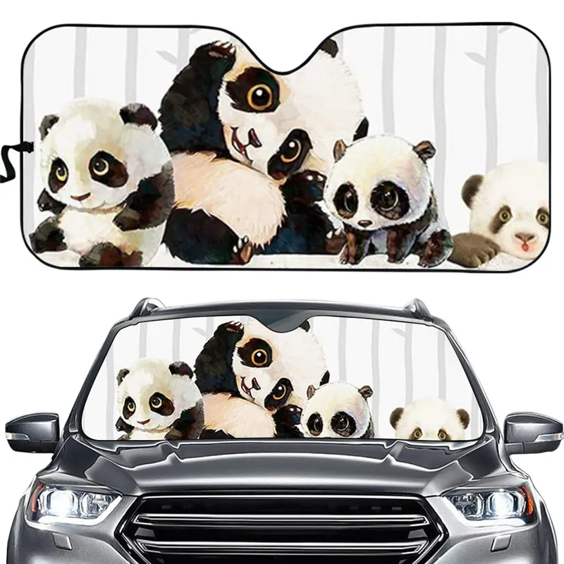Kawaii Animal Panda Prints Front Windshield Sunshade Heat Reflector Windshield Sun Shade for Car Stylish Car Accessories 
Kawaii Animal Panda Prints Front Windshield Sunshade Heat Reflector Windshield Sun Shade for Car Stylish Car Accessories