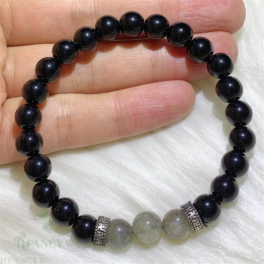 8mm Obsidian Flash Stone Mala Stretch Bracelet Japa Bangle Handmade Meditation Religious Buddhism Tibetan
8mm Obsidian Flash Stone Mala Stretch Bracelet Japa Bangle Handmade Meditation Religious Buddhism Tibetan