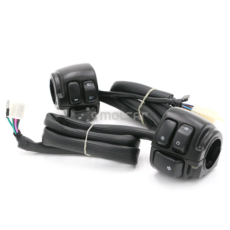 1set 1" 25mm Motorcycle Handlebar Control Switches W/ Wiring Harness For Harley Dyna Softail Sportster 1200 883 V-Rod Cruiser
1set 1" 25mm Motorcycle Handlebar Control Switches W/ Wiring Harness For Harley Dyna Softail Sportster 1200 883 V-Rod Cruiser