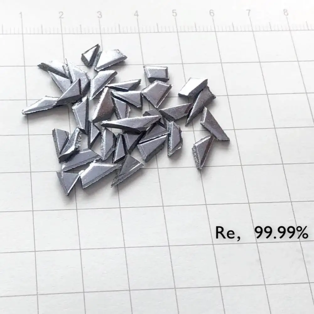 Rhenium elemental 99.99% purity rhenium particle rare earth metal Re granules planar
Rhenium elemental 99.99% purity rhenium particle rare earth metal Re granules planar