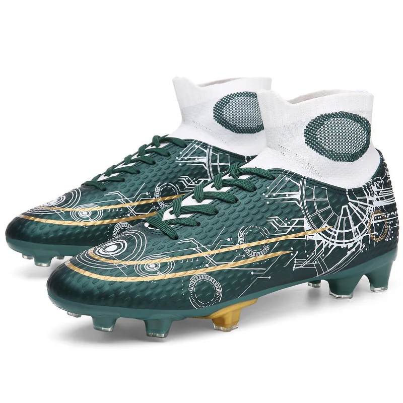 2021 New Men Women Soccer Shoes +FG High Top Football Boots Non-Slip Soccer Shoe Cleats Outdoor Male Sneakers Tênis De Futebol
2021 New Men Women Soccer Shoes +FG High Top Football Boots Non-Slip Soccer Shoe Cleats Outdoor Male Sneakers Tênis De Futebol