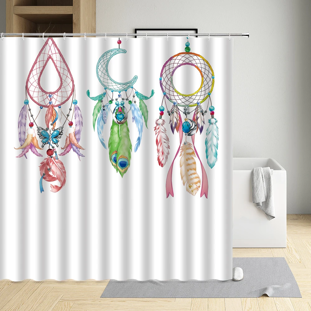 National Style Shower Curtain Bohemian Dream Feather Indian Headwear White Horse Waterproof Cloth Bathroom Decor Bath Screen
National Style Shower Curtain Bohemian Dream Feather Indian Headwear White Horse Waterproof Cloth Bathroom Decor Bath Screen