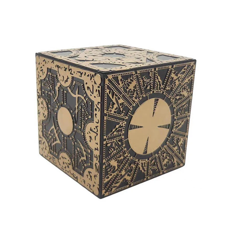 Hellraiser Lament Cube Puzzle Box Cube Statue Model Small Ornaments for Home Desktop Decoration Horror Movie Props Collection
Hellraiser Lament Cube Puzzle Box Cube Statue Model Small Ornaments for Home Desktop Decoration Horror Movie Props Collection