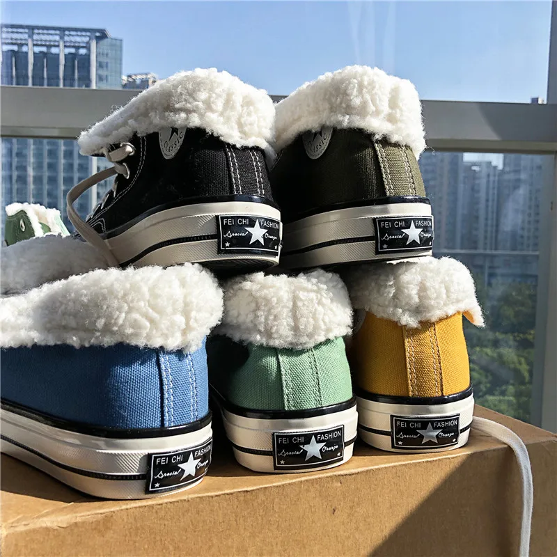 Winter Warm Shoes Men Sneakers with Fur Casual Shoes Male Autumn Canvas Shoes Trainers Lace Up Men Basket Tenis Feminino
Winter Warm Shoes Men Sneakers with Fur Casual Shoes Male Autumn Canvas Shoes Trainers Lace Up Men Basket Tenis Feminino