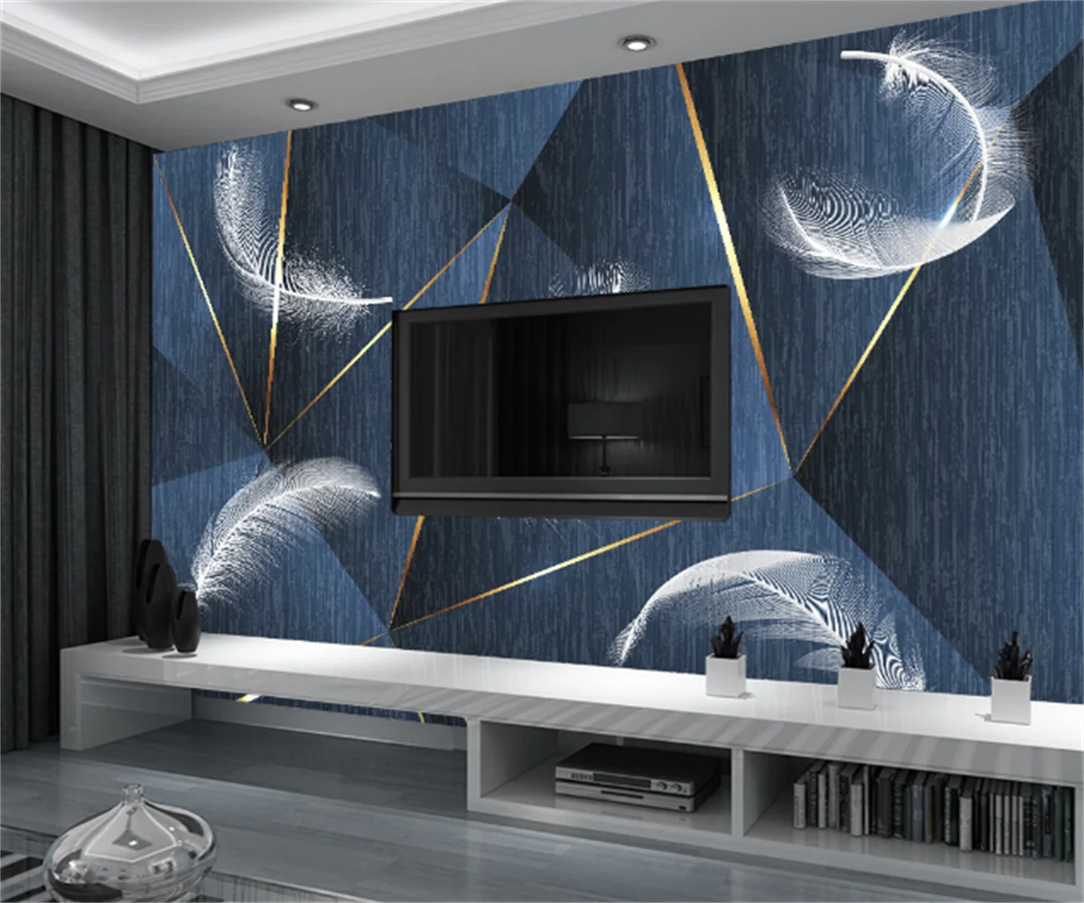 Nordic falling feathers modern geometric relief simple background wallpaper custom any size 3D hotel mural wallpaper parede
Nordic falling feathers modern geometric relief simple background wallpaper custom any size 3D hotel mural wallpaper parede
