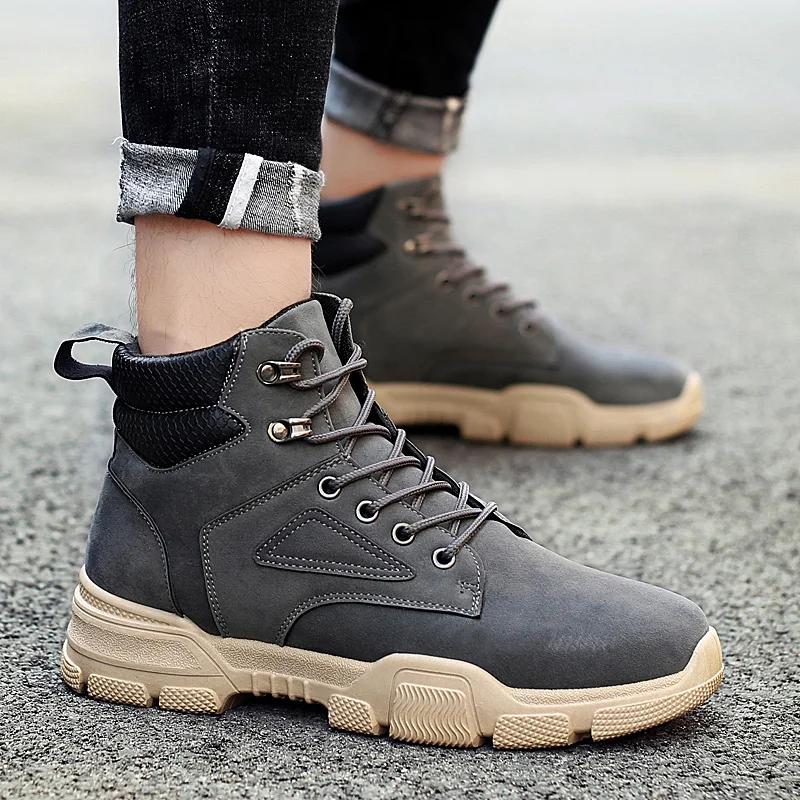 Men's Casual Leather Shoes Desert Boots Winter High Heel For Men Shoes Leather Top Home Military Mens Hiking
Men's Casual Leather Shoes Desert Boots Winter High Heel For Men Shoes Leather Top Home Military Mens Hiking