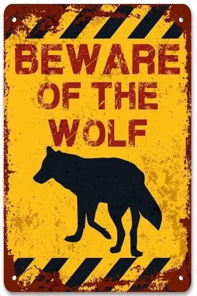 Retro tin paintings Beware of the Wolf Tin Sign ,Wolf Wall Decor, Caution Sign , Funny Sign,warning Sign,Vintage Effect
Retro tin paintings Beware of the Wolf Tin Sign ,Wolf Wall Decor, Caution Sign , Funny Sign,warning Sign,Vintage Effect