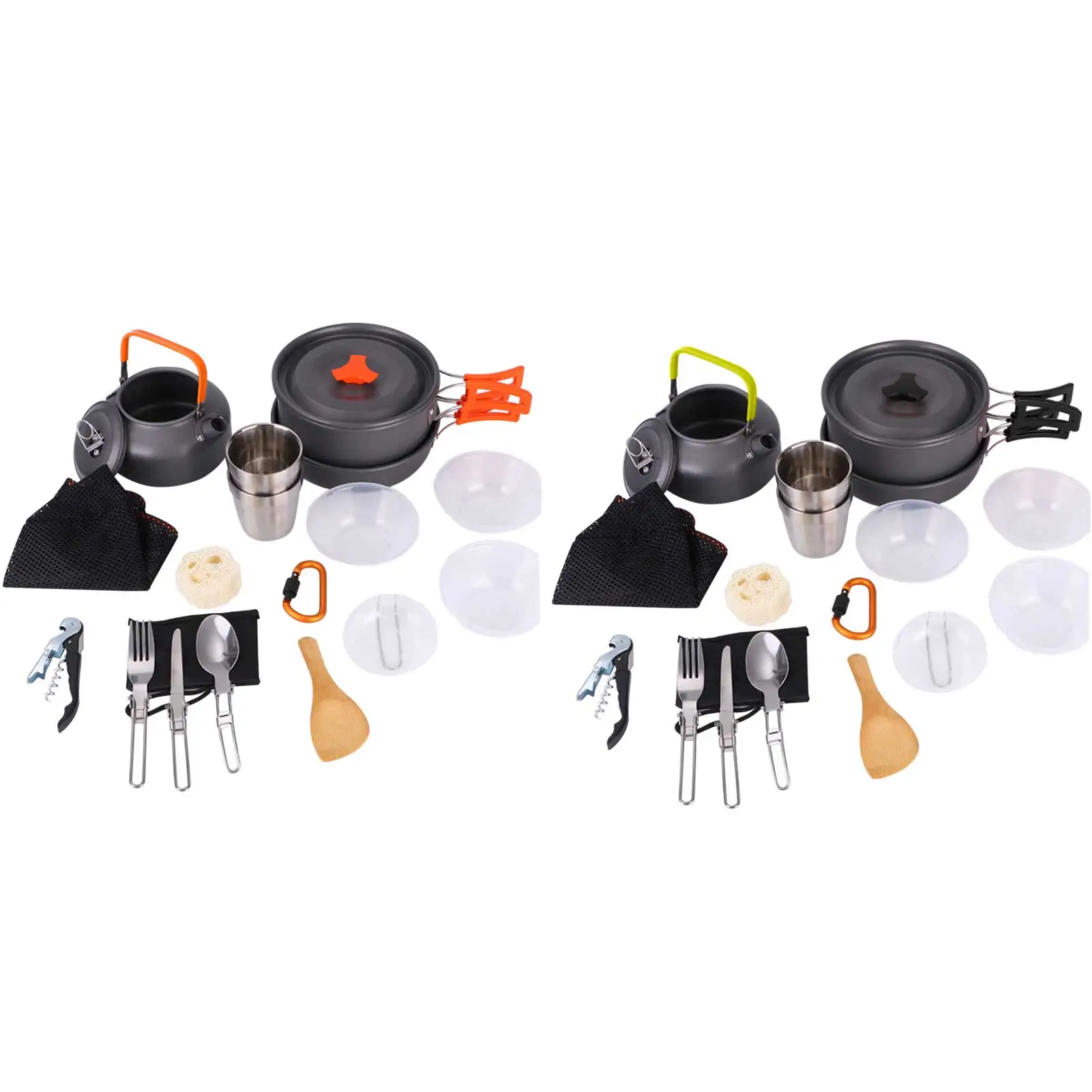 Camping Cookware Kit Outdoor Aluminum Cooking Set Water Kettle Pan Pot Travelling Hiking Picnic BBQ Tableware Practical
Camping Cookware Kit Outdoor Aluminum Cooking Set Water Kettle Pan Pot Travelling Hiking Picnic BBQ Tableware Practical
