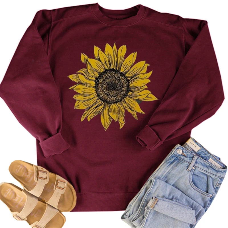 Fashion Sunflower Graphic Loose Sweatshirts for Women 2020 Winter Fall Clothes O Neck Long Sleeve Oversized Pullovers Female
Fashion Sunflower Graphic Loose Sweatshirts for Women 2020 Winter Fall Clothes O Neck Long Sleeve Oversized Pullovers Female