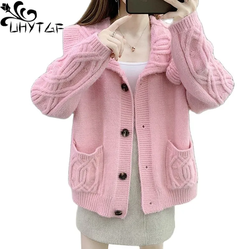 UHYTGF Casual Women Autumn Sweater Jacket Solid Wild Single Breasted Cardigan Female Elegant Student Knitted Plus Size Coat 1541
UHYTGF Casual Women Autumn Sweater Jacket Solid Wild Single Breasted Cardigan Female Elegant Student Knitted Plus Size Coat 1541