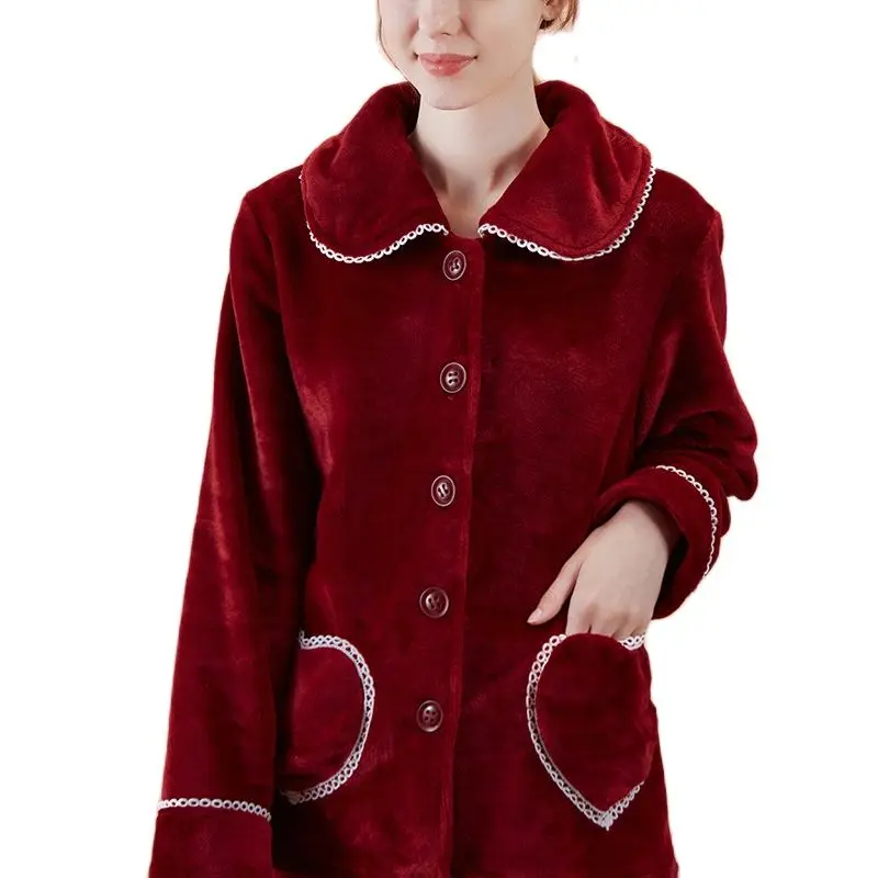 2021New High-End Ladies Pajamas, Home Wear, Ladies Source, New Winter Cardigan, Lace Home Wear, Pajamas, Flannel
2021New High-End Ladies Pajamas, Home Wear, Ladies Source, New Winter Cardigan, Lace Home Wear, Pajamas, Flannel