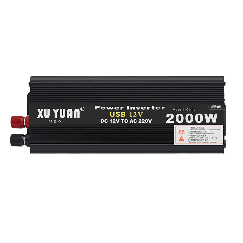 2000W Car Inverter Power Voltage Transformer DC 12/24V To AC 110V/220V Modified Sine Wave Rechargeable Solar Energy Converter
2000W Car Inverter Power Voltage Transformer DC 12/24V To AC 110V/220V Modified Sine Wave Rechargeable Solar Energy Converter