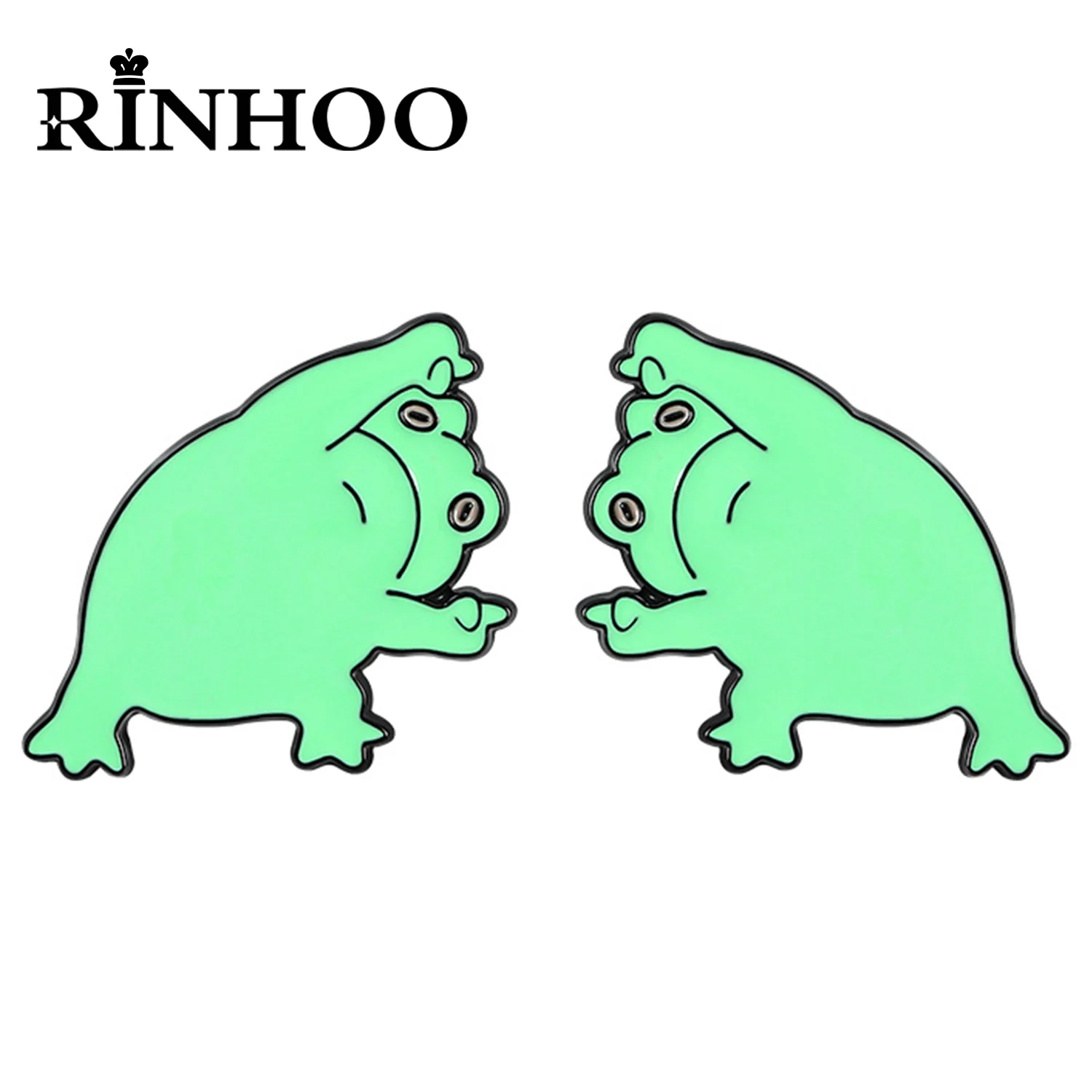 Rinhoo Funny Frog Enamel Pins Cool Cute Animal Brooches Bag Lapel Pin Cartoon Green Froggy Badge Jewelry Gift for Friends Kids
Rinhoo Funny Frog Enamel Pins Cool Cute Animal Brooches Bag Lapel Pin Cartoon Green Froggy Badge Jewelry Gift for Friends Kids