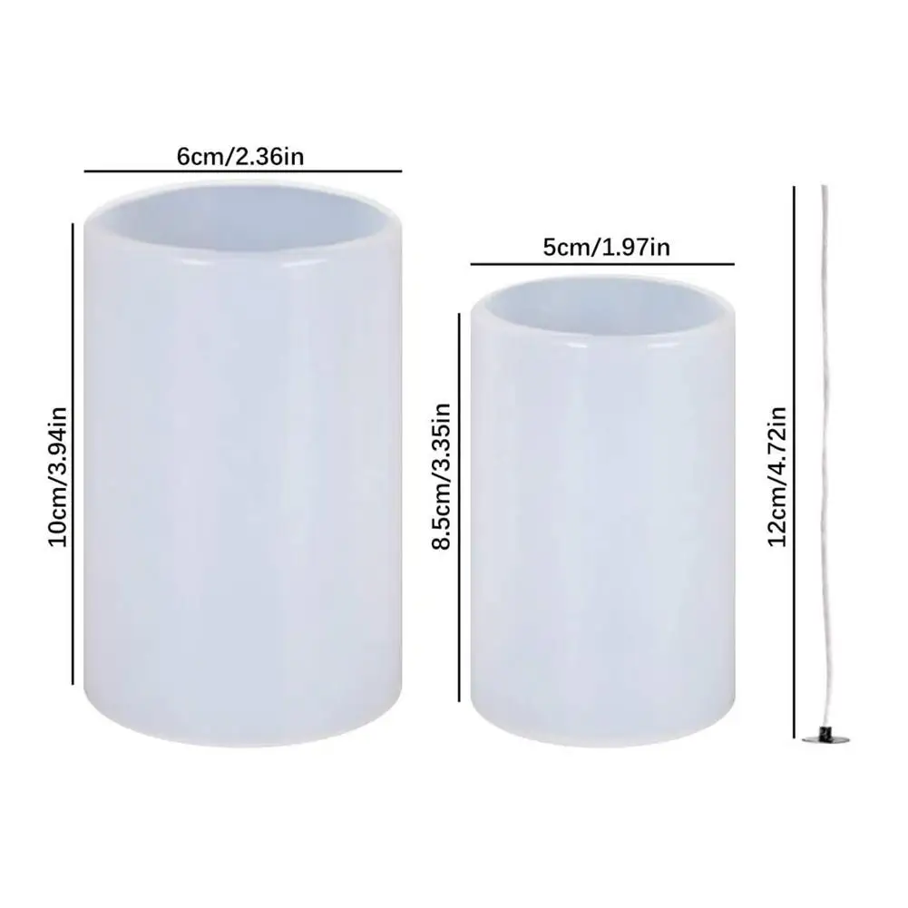 Cylindrical Candle Mold DIY Candle Making Mould Soap Mold Clay Tool Mould Candle Craft Handmade Plastic 3D Candle Mold
Cylindrical Candle Mold DIY Candle Making Mould Soap Mold Clay Tool Mould Candle Craft Handmade Plastic 3D Candle Mold