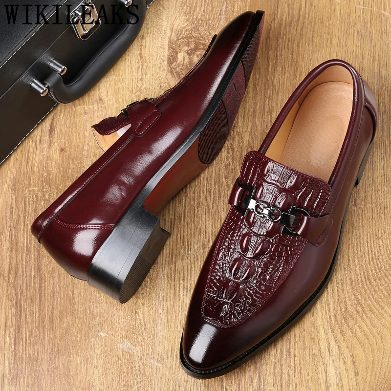Crocodile Shoes Black Business Shoes Men Oxford Leather Suit Shoes Men Italian Formal Dress Sapato Social Masculino Mariage 2021
Crocodile Shoes Black Business Shoes Men Oxford Leather Suit Shoes Men Italian Formal Dress Sapato Social Masculino Mariage 2021
