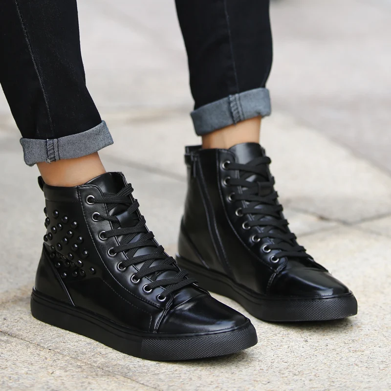 2019 New Men Casual Shoes Mens Working Shoes Fashion Brand Design Outdoor High-Top Leisure Shoes Big size leather shoes men
2019 New Men Casual Shoes Mens Working Shoes Fashion Brand Design Outdoor High-Top Leisure Shoes Big size leather shoes men