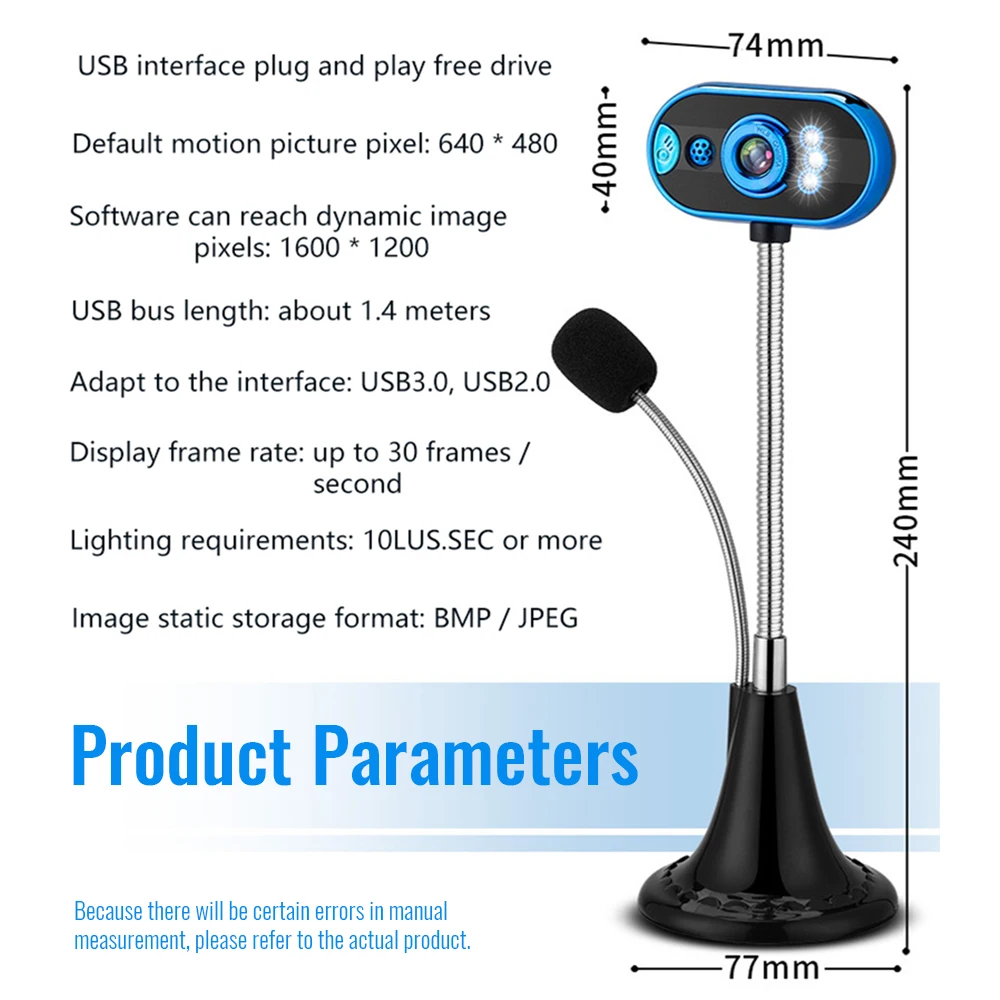 USB 1080P HD Camera Computer Camera Desktop Laptop Home video USB Drive free HD microphone night vision
USB 1080P HD Camera Computer Camera Desktop Laptop Home video USB Drive free HD microphone night vision