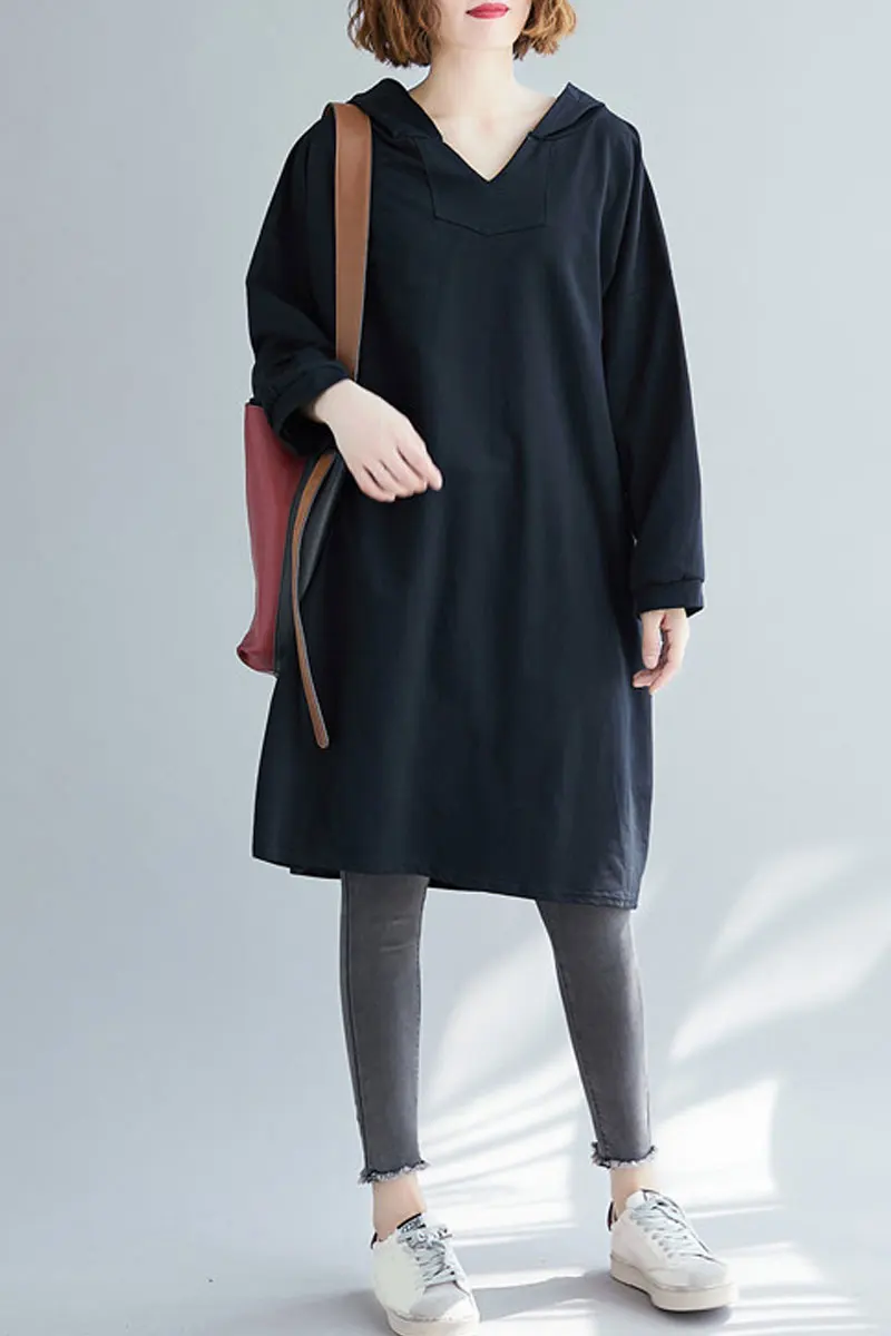 Plus Size Dress Women Autumn Clothing 2020 New Fashion Long Sleeve Loose Solid Colo Casual Dress
Plus Size Dress Women Autumn Clothing 2020 New Fashion Long Sleeve Loose Solid Colo Casual Dress