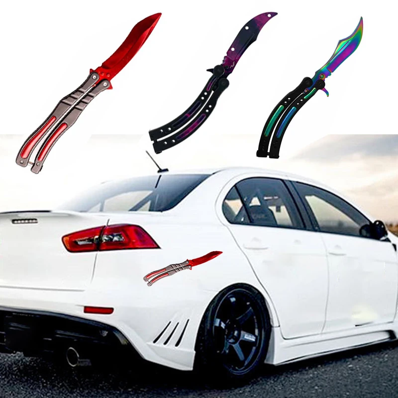 Knife Pattern Car Sticker Asimov Butterfly Knife Car Sticker Bumper Car Window Vinyl Cover Scratch Sticker Decal Car Decoration
Knife Pattern Car Sticker Asimov Butterfly Knife Car Sticker Bumper Car Window Vinyl Cover Scratch Sticker Decal Car Decoration