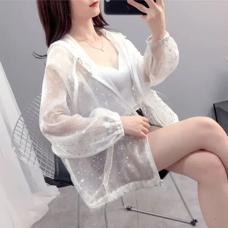 Sunscreen women's spring and summer clothes large size 100.00kg loose students thin shiny air conditioning coat cardigan coat
Sunscreen women's spring and summer clothes large size 100.00kg loose students thin shiny air conditioning coat cardigan coat