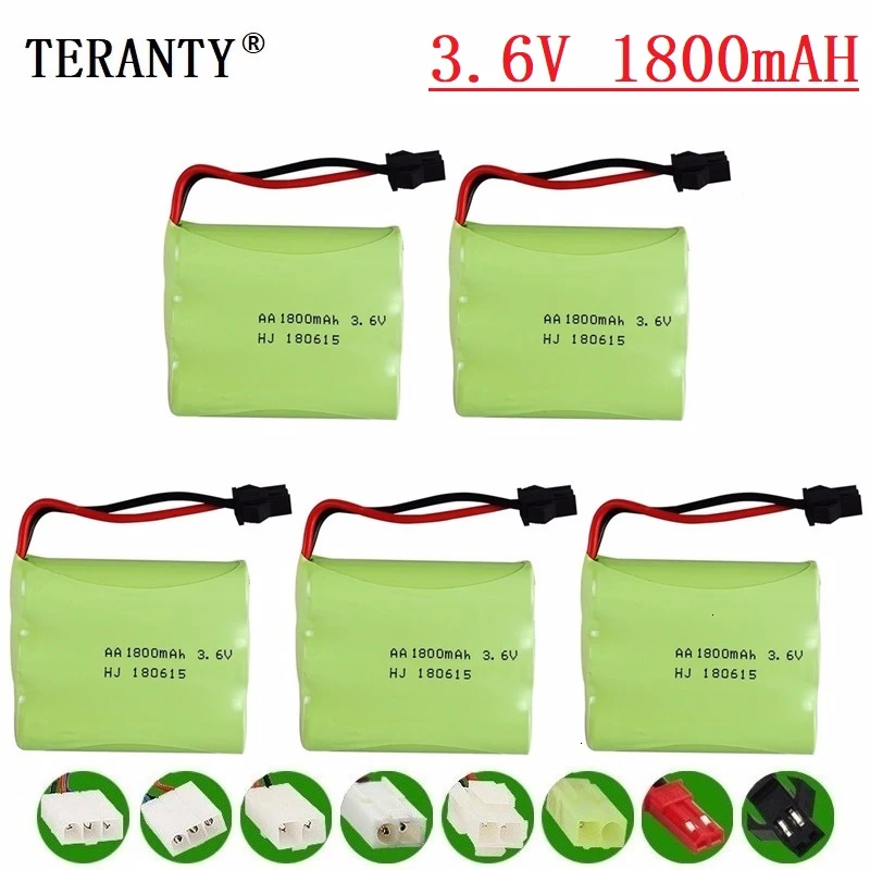 

(M Model ) 3.6v 1800mah NiMH Battery For Rc toys Car Tanks Trains Robot Boat Gun Ni-MH AA 700mah 3.6v Rechargeable Battery 5Pcs