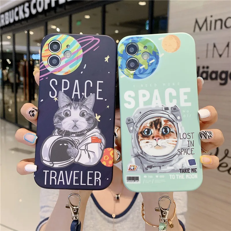 12 Pro Max Space Universe Traveler Cat Wristband Phone Case For iPhone 11 Pro Max 7 8 Plus XR XSMax 12 Mini Planet Pattern Shell
12 Pro Max Space Universe Traveler Cat Wristband Phone Case For iPhone 11 Pro Max 7 8 Plus XR XSMax 12 Mini Planet Pattern Shell