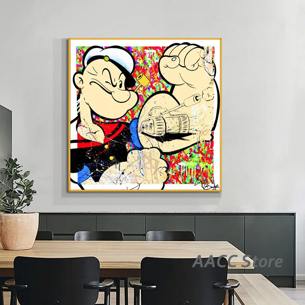 Street Graffiti Art Canvas Painting Seaman Catoon Art Wall Posters and Prints Artwork Picture for Room Cuadros Home Decoration
Street Graffiti Art Canvas Painting Seaman Catoon Art Wall Posters and Prints Artwork Picture for Room Cuadros Home Decoration