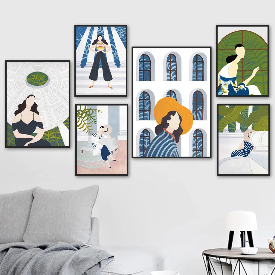 Woman Palm Banana Leaf Window Hat Cartoon Wall Art Canvas Painting Nordic Poster And Prints Wall Pictures For Living Room Decor
Woman Palm Banana Leaf Window Hat Cartoon Wall Art Canvas Painting Nordic Poster And Prints Wall Pictures For Living Room Decor