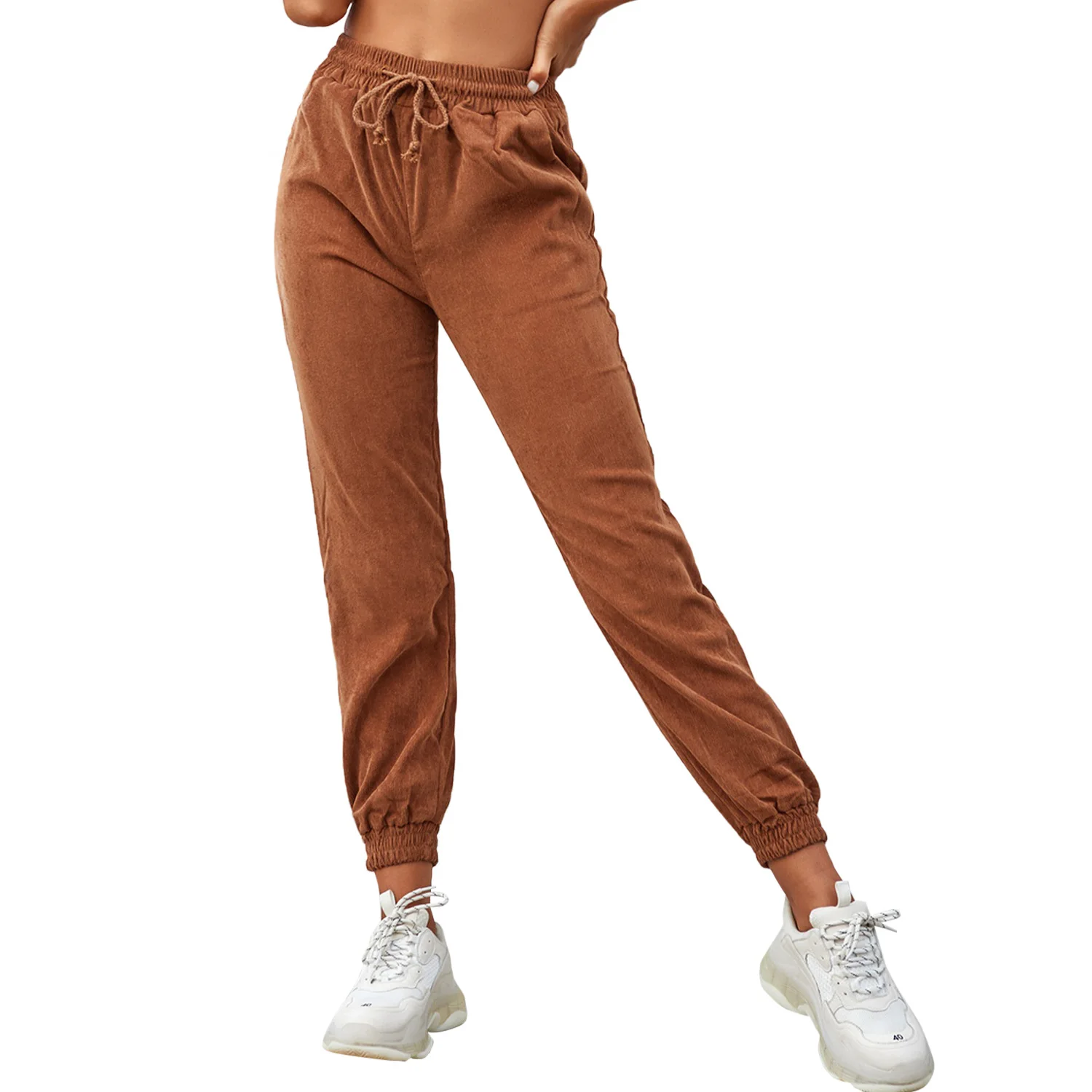 European and American autumn and winter women's fashion all-match casual corduroy high waist corset sports trousers
European and American autumn and winter women's fashion all-match casual corduroy high waist corset sports trousers