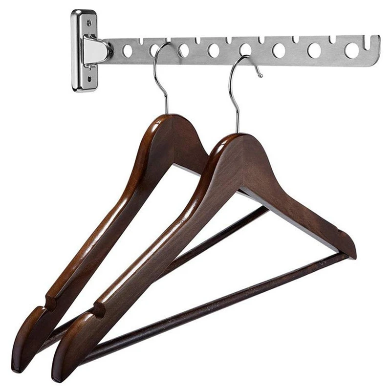 Folding Wall Mounted Clothes Hanger, Clothes Hook with 10 Hooks Wall Hanging Rail Rack Wall Mounted Hanging Shelf
Folding Wall Mounted Clothes Hanger, Clothes Hook with 10 Hooks Wall Hanging Rail Rack Wall Mounted Hanging Shelf