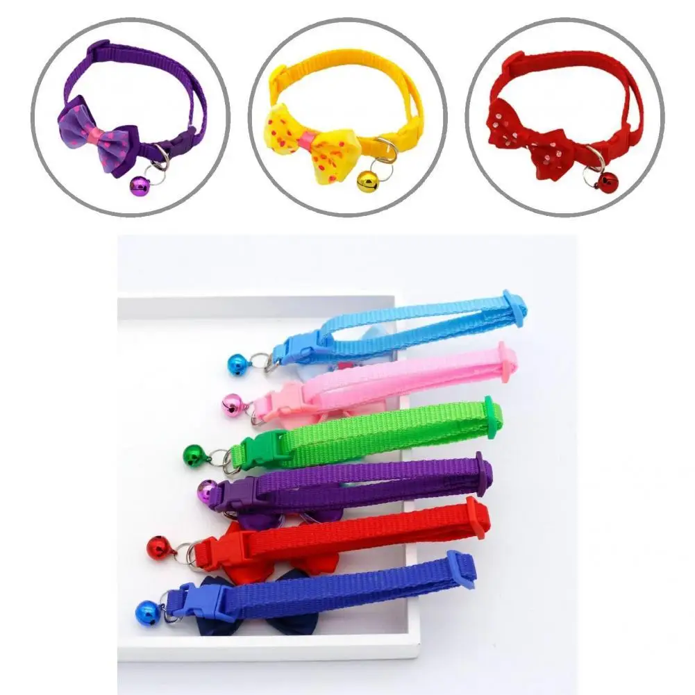 Nice-looking Pet Collar Safe Buckle Durable Pet Dogs Cat Breakaway Bow Collar with Bell Cat Collar Pet Bow Collar
Nice-looking Pet Collar Safe Buckle Durable Pet Dogs Cat Breakaway Bow Collar with Bell Cat Collar Pet Bow Collar