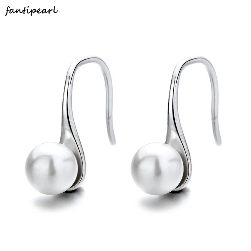 Natural Round Pearl Earrings New Earrings Pearl Geometric Women's Engagement Jewelry Wedding Gift Stud Earrings Ear Pin
Natural Round Pearl Earrings New Earrings Pearl Geometric Women's Engagement Jewelry Wedding Gift Stud Earrings Ear Pin