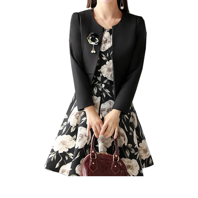 Business Ladies Suits Formal Two Piece Set Dress and Jacket Elegant Floral Sleeveless Dresses with Long Sleeve Blazer Coat
Business Ladies Suits Formal Two Piece Set Dress and Jacket Elegant Floral Sleeveless Dresses with Long Sleeve Blazer Coat