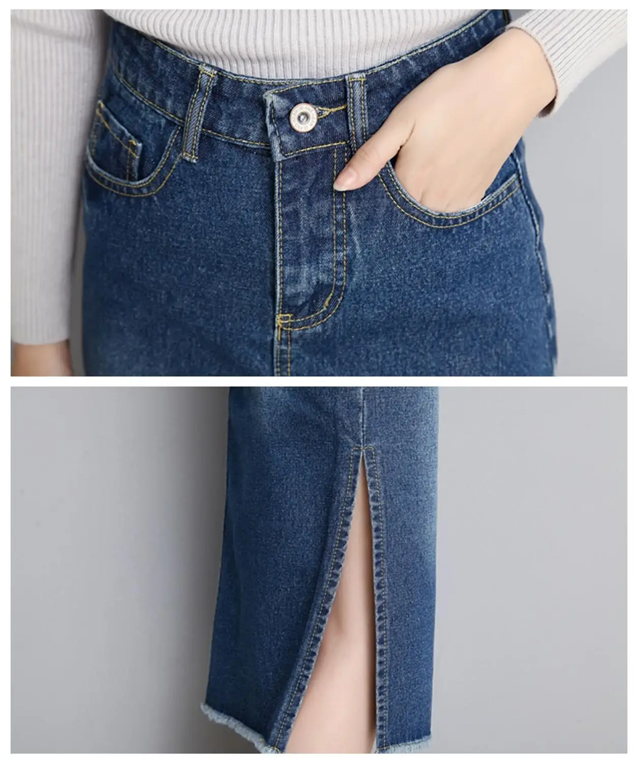 Casual Denim Skirt Woman Long Jeans Skirt Vintage Split High Waist Skirts Womens 2020 Women Skirt Ladies Washed Jupe Femme Blue
Casual Denim Skirt Woman Long Jeans Skirt Vintage Split High Waist Skirts Womens 2020 Women Skirt Ladies Washed Jupe Femme Blue