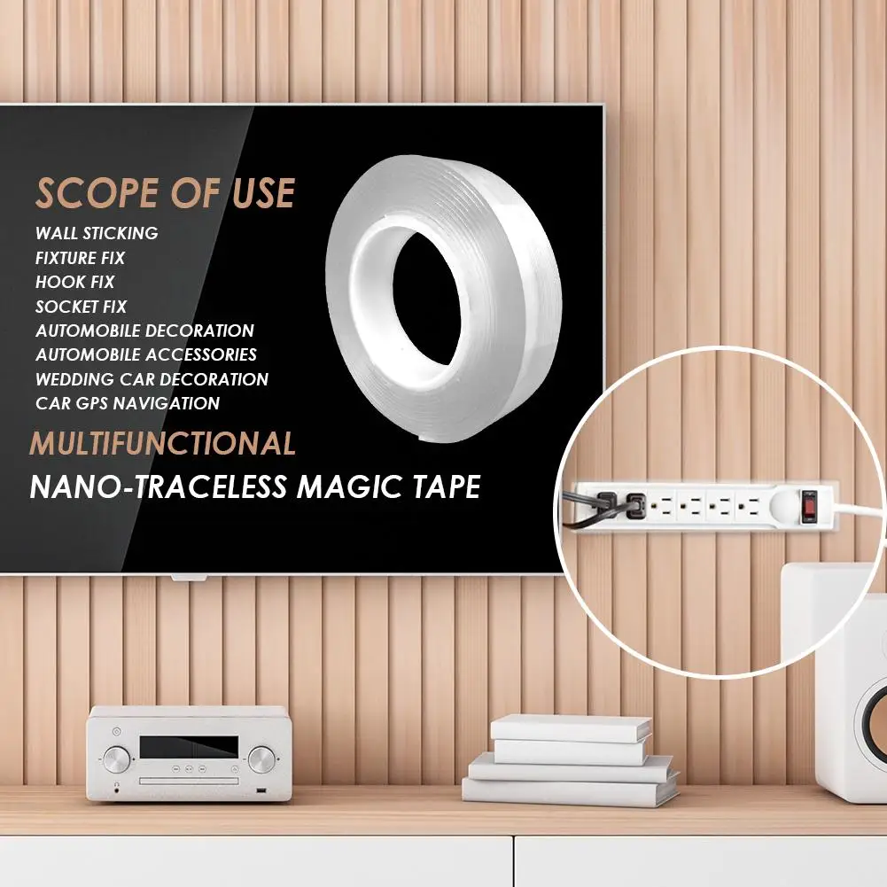 Multifunctional Double-Sided Adhesive Nano Tape Traceless Washable Removable Tapes Indoor Outdoor Gel Grip Sticker
Multifunctional Double-Sided Adhesive Nano Tape Traceless Washable Removable Tapes Indoor Outdoor Gel Grip Sticker