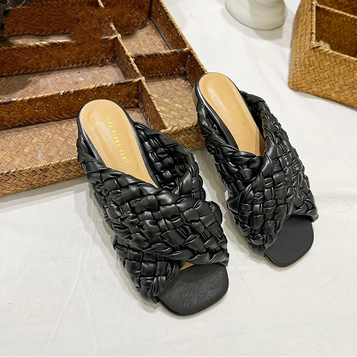 Summer Women Slipper Brand Weave Ladies Sandal Shoes Low Open Toe Flat Casual Slides Beach Flip Flops Big Size
Summer Women Slipper Brand Weave Ladies Sandal Shoes Low Open Toe Flat Casual Slides Beach Flip Flops Big Size