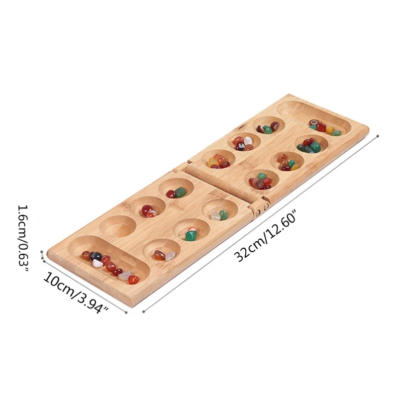 Africa Mancala Board Game with Colorful Natural Stones Pebbles Folding Wooden Board Chess Set for Kids Adult Puzzle Toys
Africa Mancala Board Game with Colorful Natural Stones Pebbles Folding Wooden Board Chess Set for Kids Adult Puzzle Toys