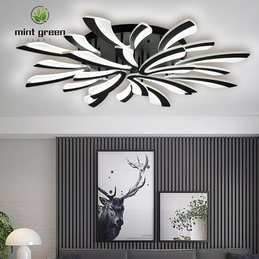 Modern Led Ceiling Lights For Living Room Bedroom Creative Black V-type Home light decoration light fixtures
Modern Led Ceiling Lights For Living Room Bedroom Creative Black V-type Home light decoration light fixtures