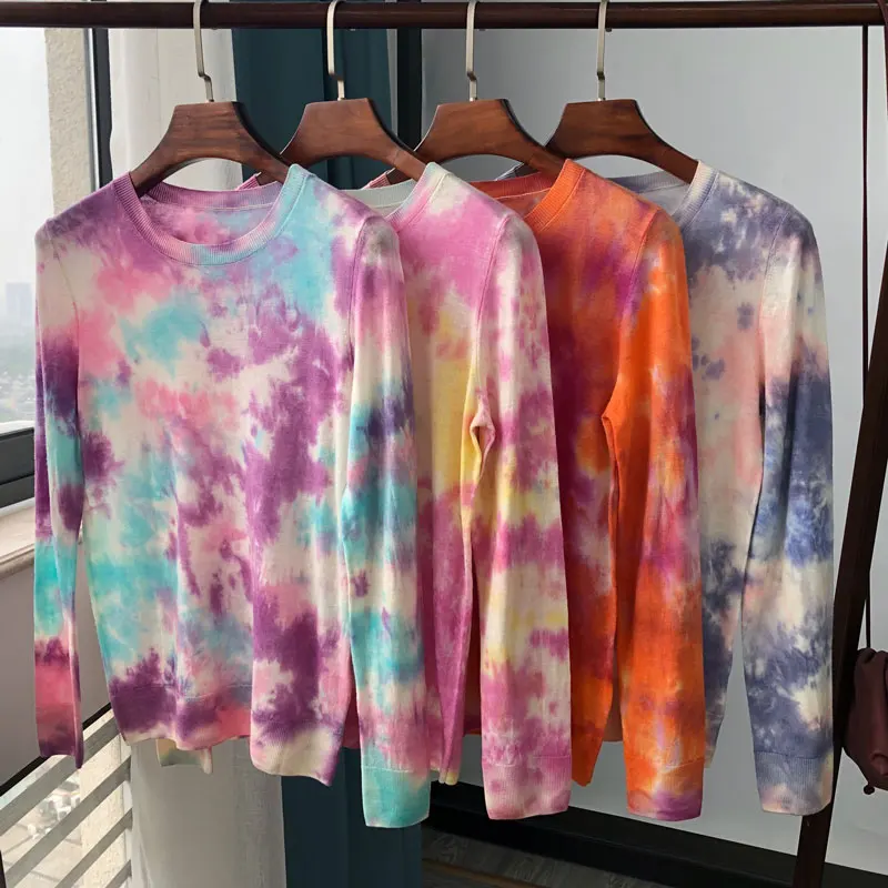 Women Sweater New Thin Colorful Wool Round Neck Pullover Fashion Sweater 
Women Sweater New Thin Colorful Wool Round Neck Pullover Fashion Sweater