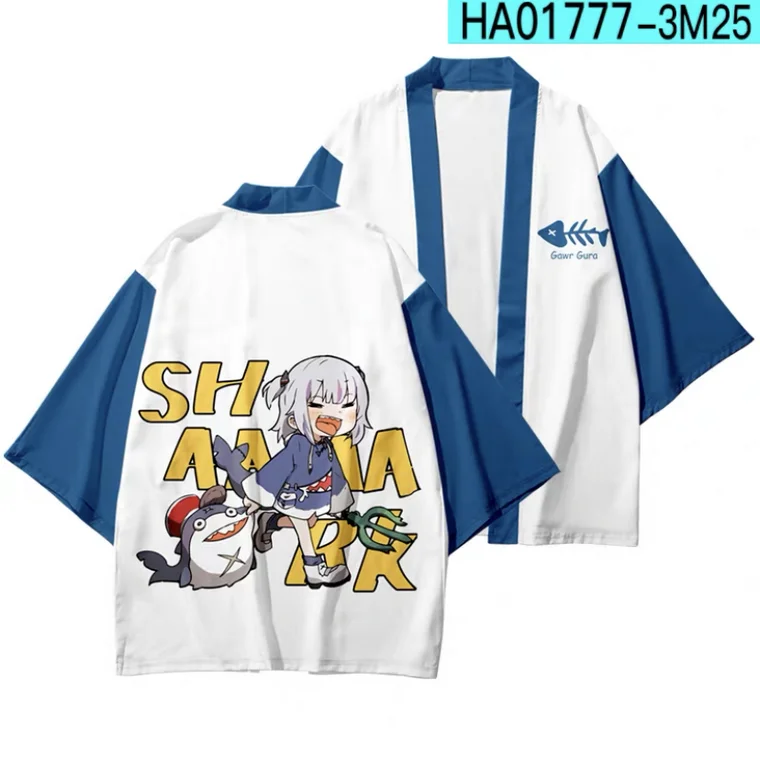 VTuber Gawr gura Printing Japanese Kimono Haori Yukata Women/Mens Fashion Summer Casual Cool Short Sleeve Streetwear Cardigan
VTuber Gawr gura Printing Japanese Kimono Haori Yukata Women/Mens Fashion Summer Casual Cool Short Sleeve Streetwear Cardigan