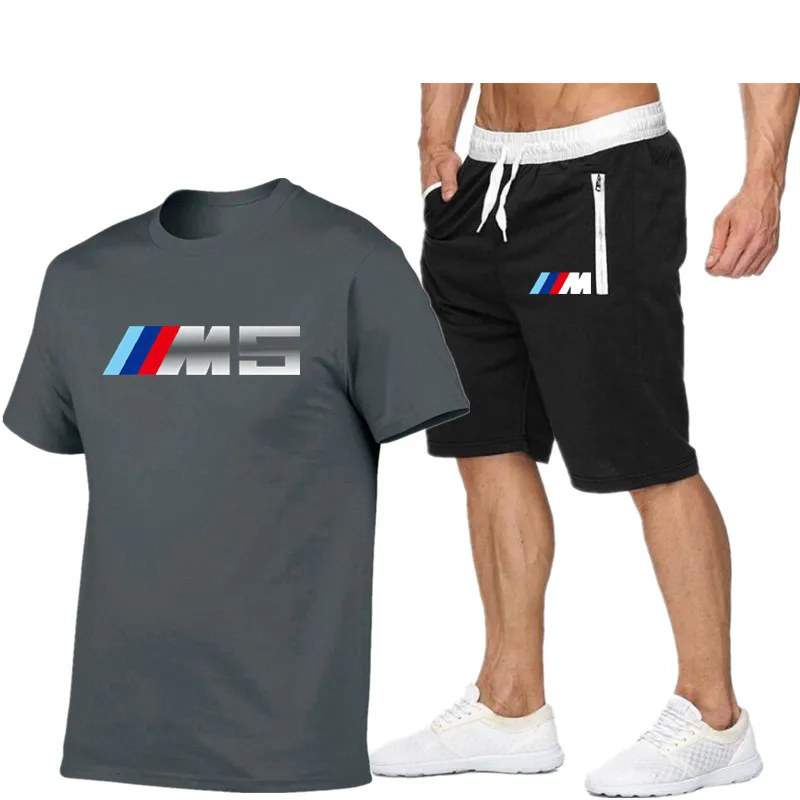 new BMW fashion hot-selling printed T-shirt sports suit quick-drying casual running wear summer short-sleeved shorts 2-piece set
new BMW fashion hot-selling printed T-shirt sports suit quick-drying casual running wear summer short-sleeved shorts 2-piece set