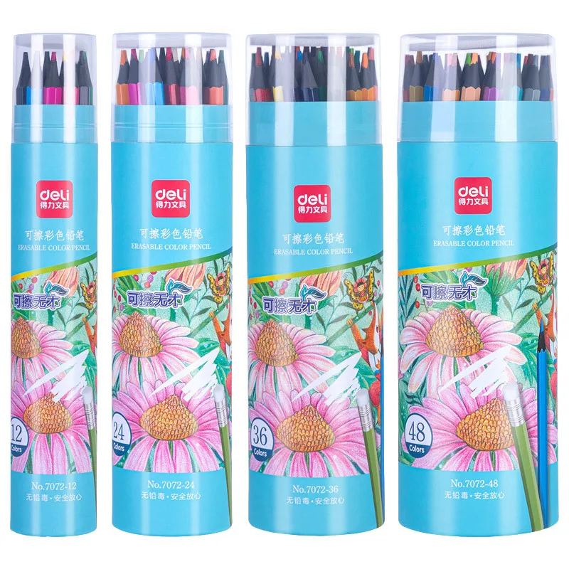 12/24/36/48 Colors Professional Colored Pencils Wood Erasable Pencil for School Painting Drawing Sketching Art School Supplies
12/24/36/48 Colors Professional Colored Pencils Wood Erasable Pencil for School Painting Drawing Sketching Art School Supplies
